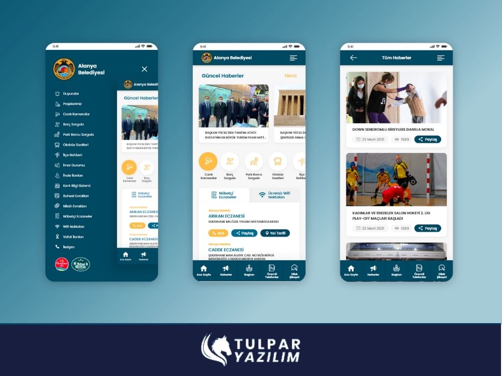 Alanya Municipality Corporate Mobile Application