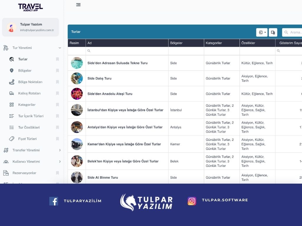 Turizm Acentesi Yönetim Portalı